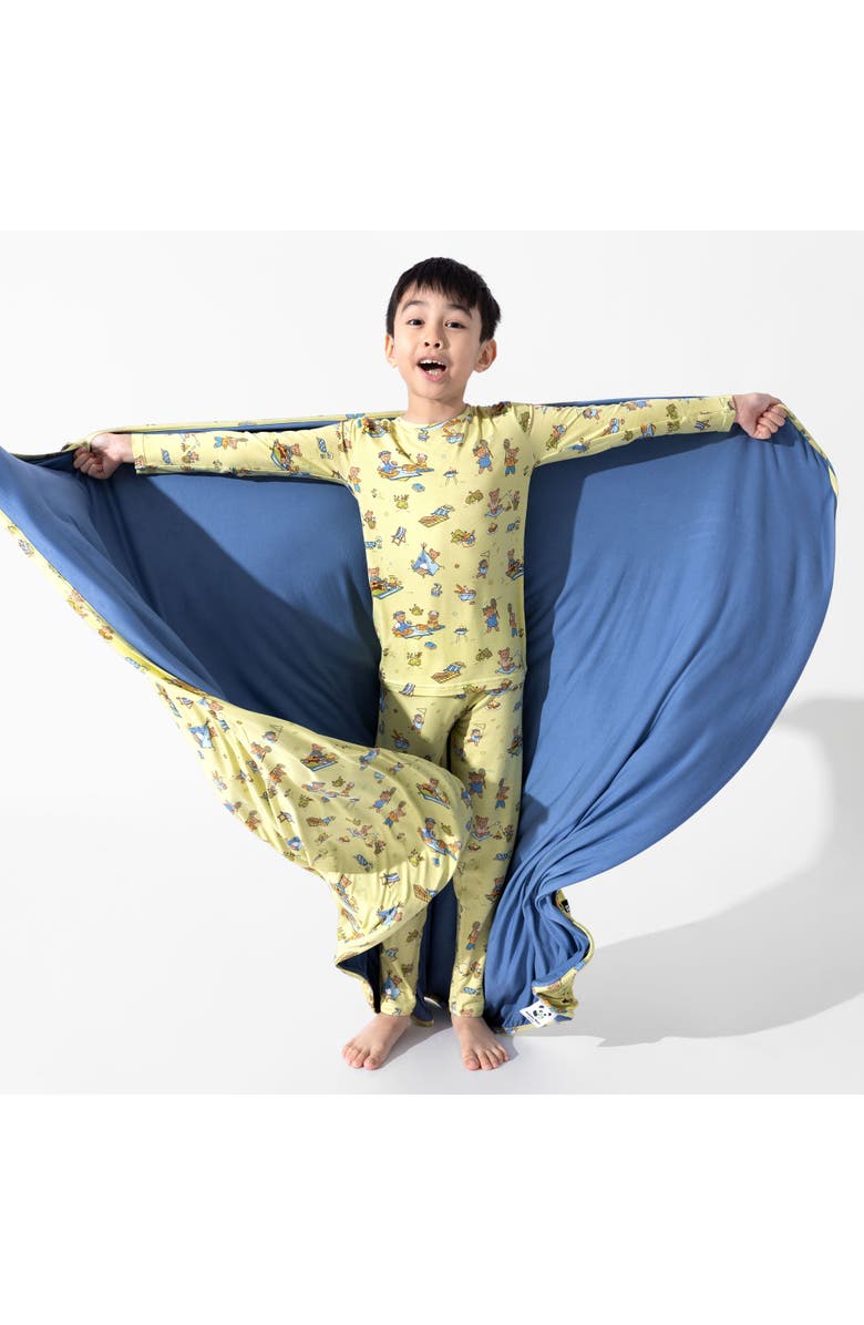 Bellabu Bear Kids' Teddy Bear Picnic Set of 2 Piece Pajamas, Alternate, color, Teddy Bear Picnic