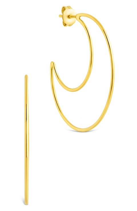 Laura Crescent Hoop Earrings