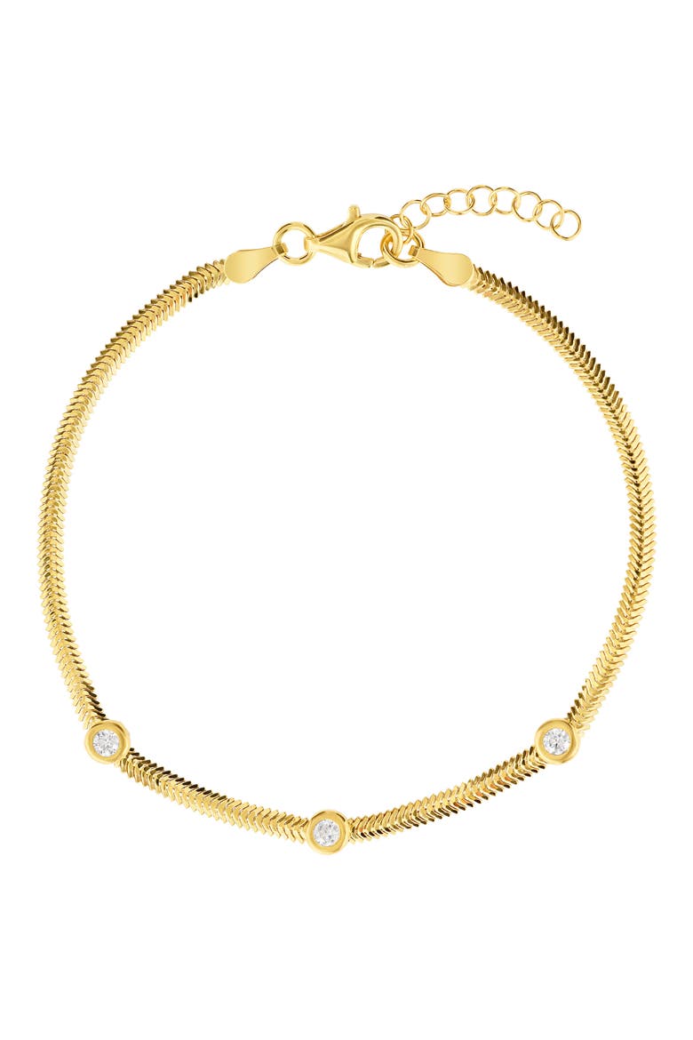 Herringbone Cubic Zirconia Bracelet video