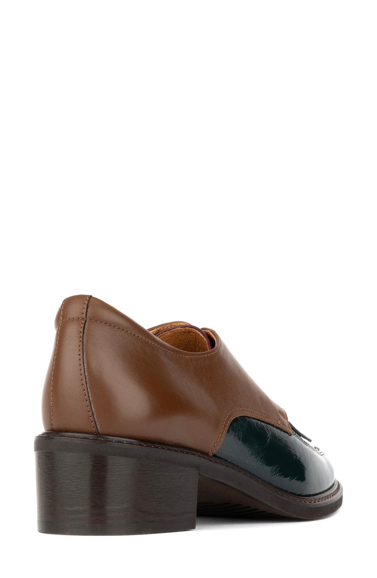 Lace-Up Water Resistant Brogue Oxfords, Alternate, color, BROWN