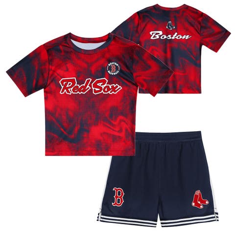 Preschool  Red Boston Red Sox Hitter Infielder 2-Piece Set