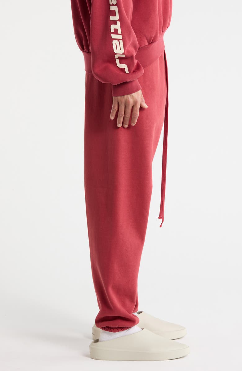 Fear of God Essentials Classic Heavy Fleece Joggers, Alternate, color, Crimson