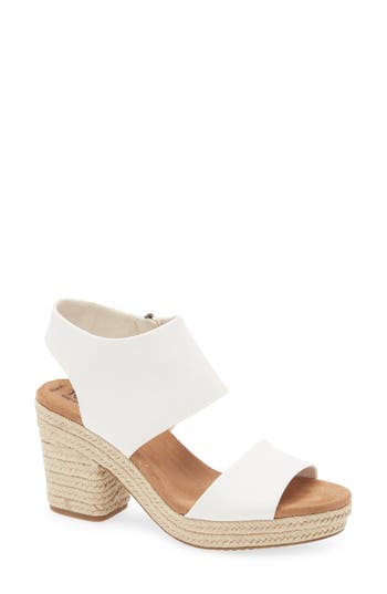 TOMS TOMS CANVAS PLATFORM SANDAL