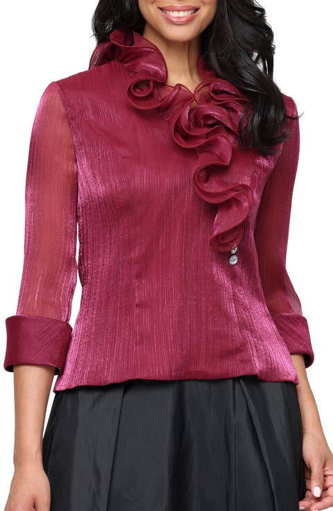 Yoryu Chiffon Ruffle Top