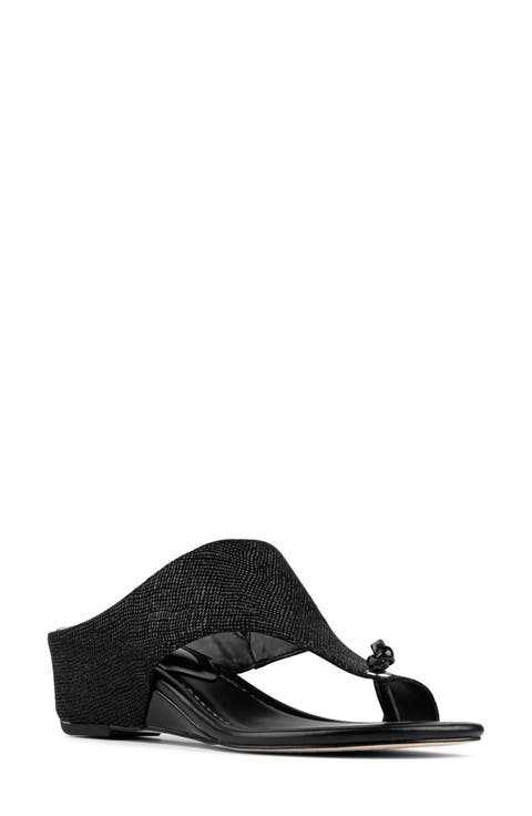 Toe Loop Wedge Sandal (Women)
