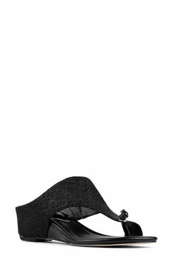 Donald Pliner Toe Loop Wedge Sandal