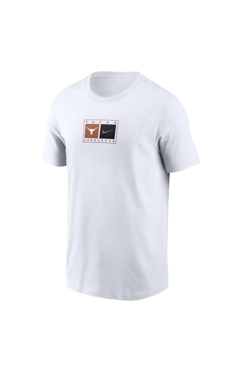 Nike Men's Nike White Texas Longhorns Campus Logo Swoosh T-Shirt, Alternate, color, White