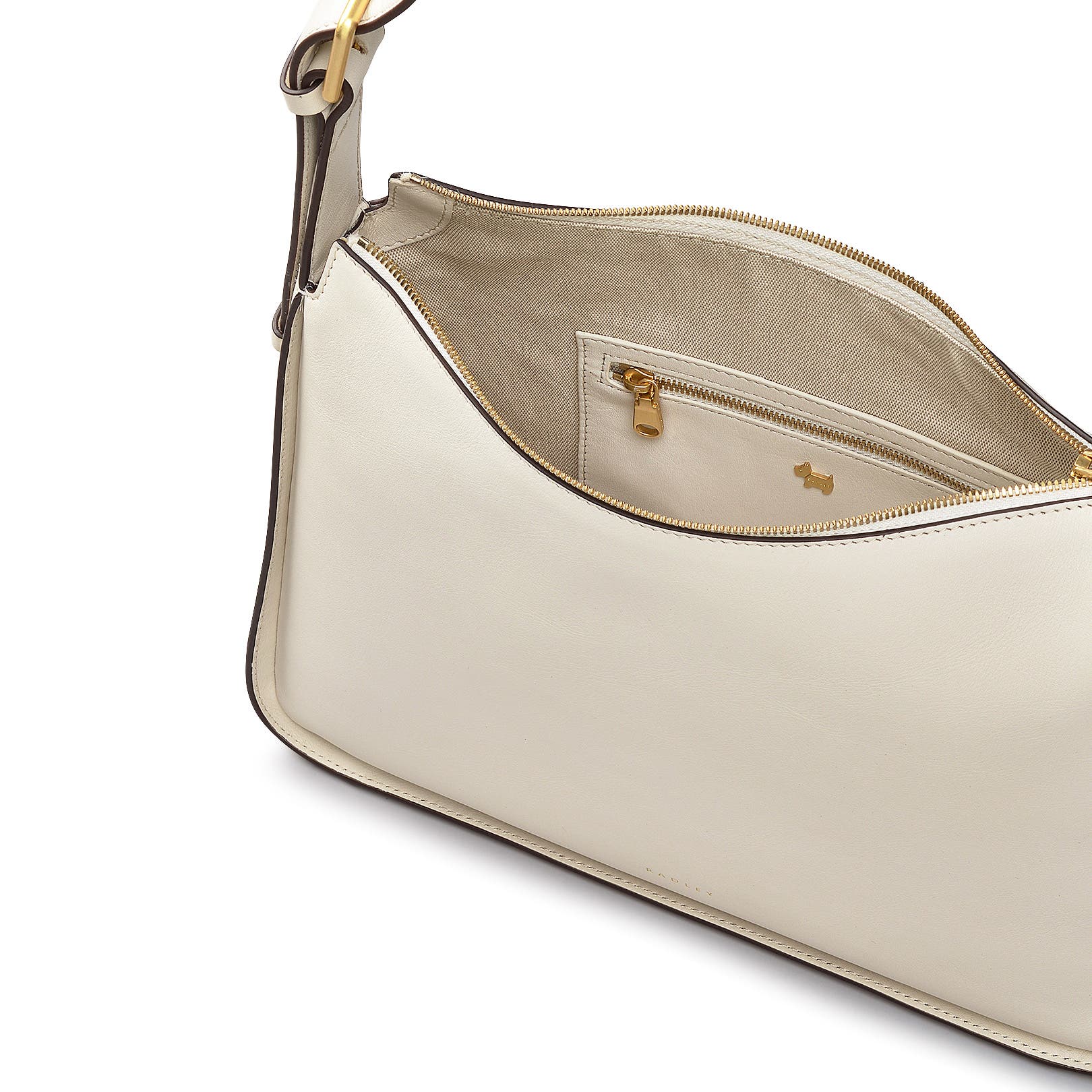 Radley Westwell Lane Medium Ziptop Crossbody Bag, Alternate, color, Chalk