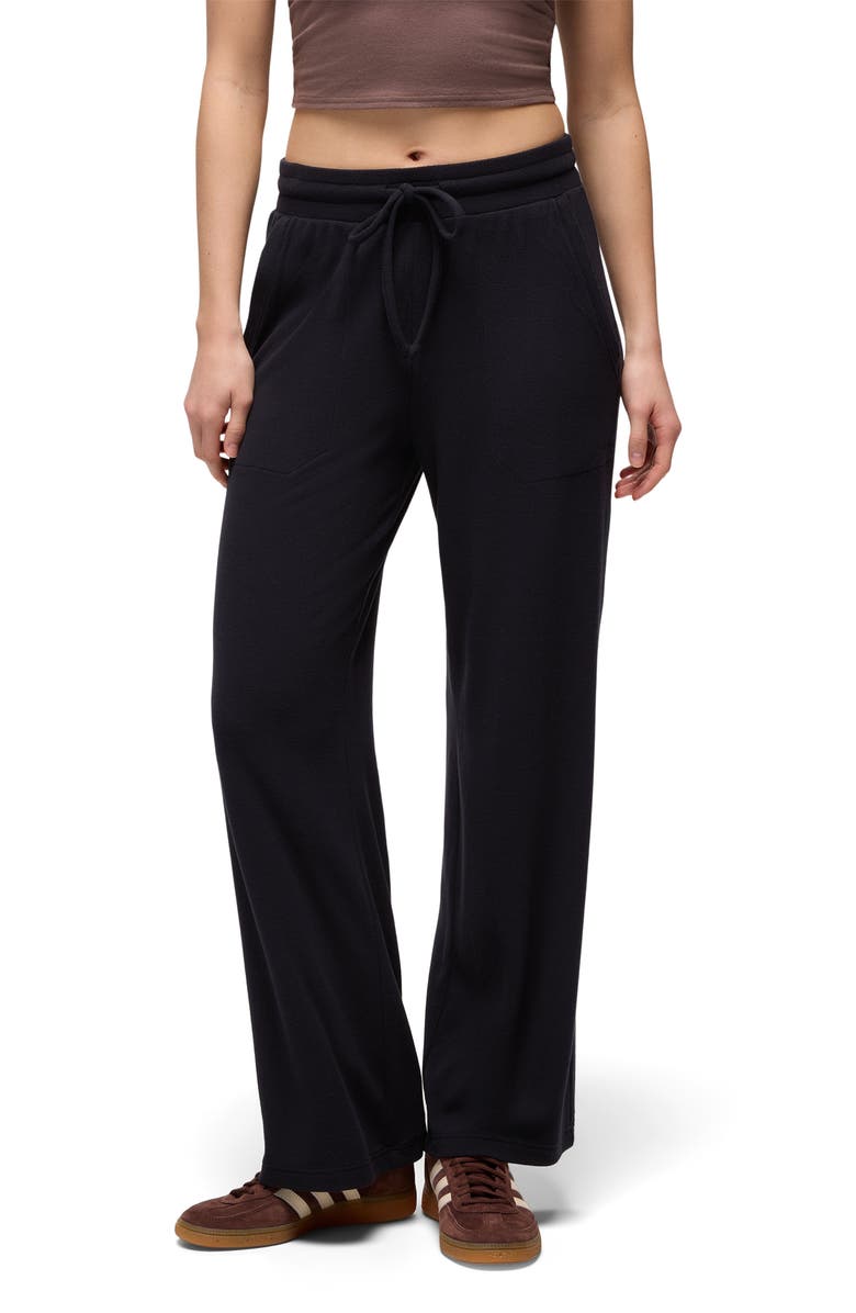 prAna Willow West Wide Leg Drawstring Pants, Main, color, Black
