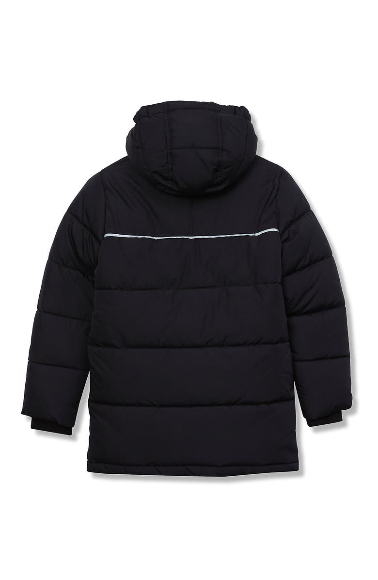 Lands' End Boys Water Resistant High Pile Lined Coat, Alternate, color, Black