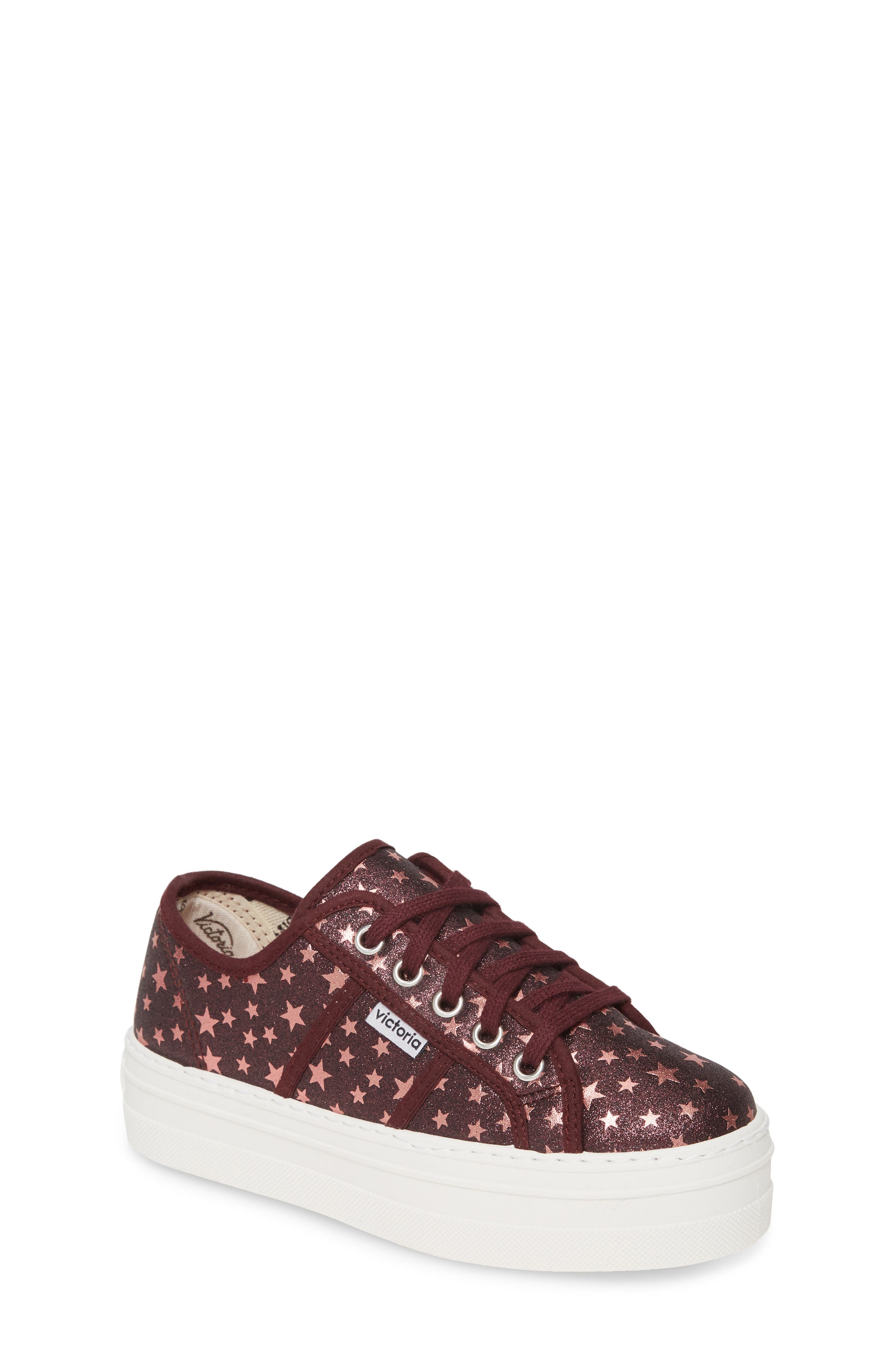 Victoria Shoes Barcelona Sparkle Platform Sneaker, Main, color, 