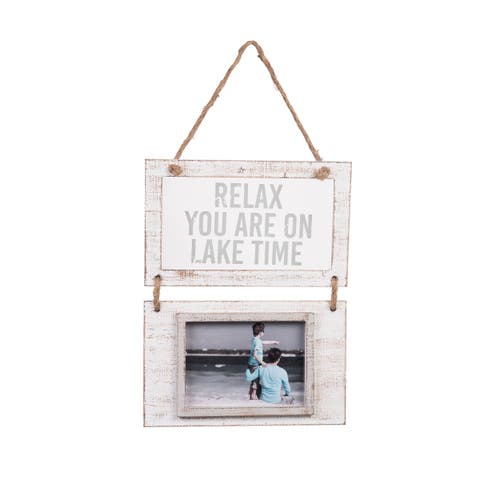 Relax You Are On Lake Time Hanging Frame Photos