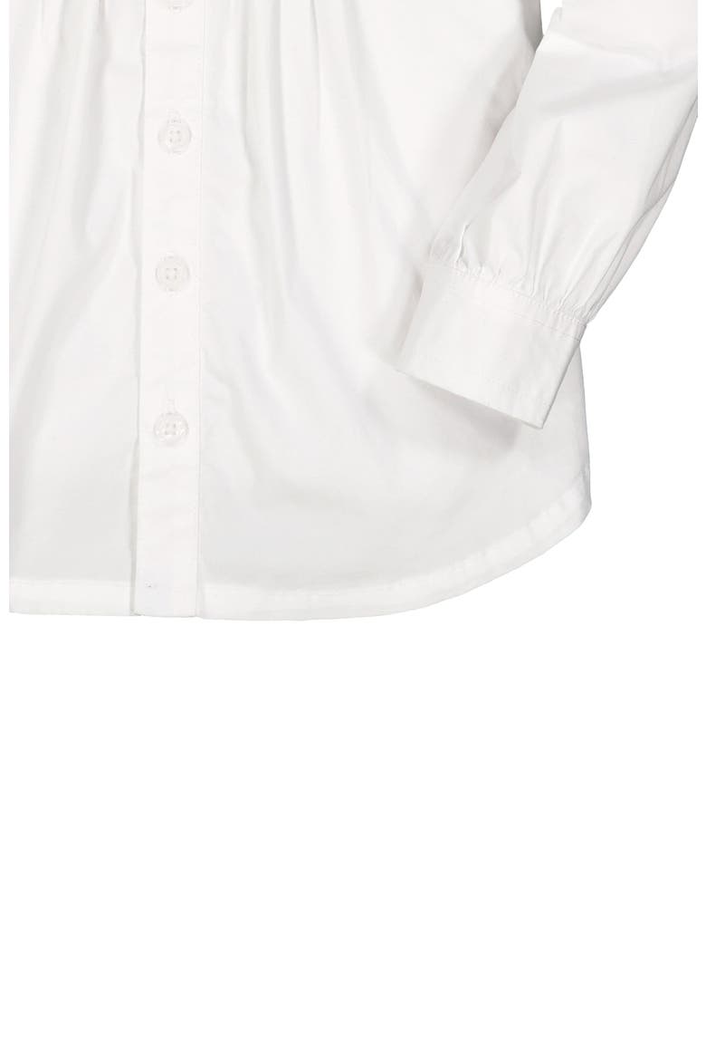 Baby Girls' Organic Pintuck Button Down Blouse, Infant, Alternate, color, White