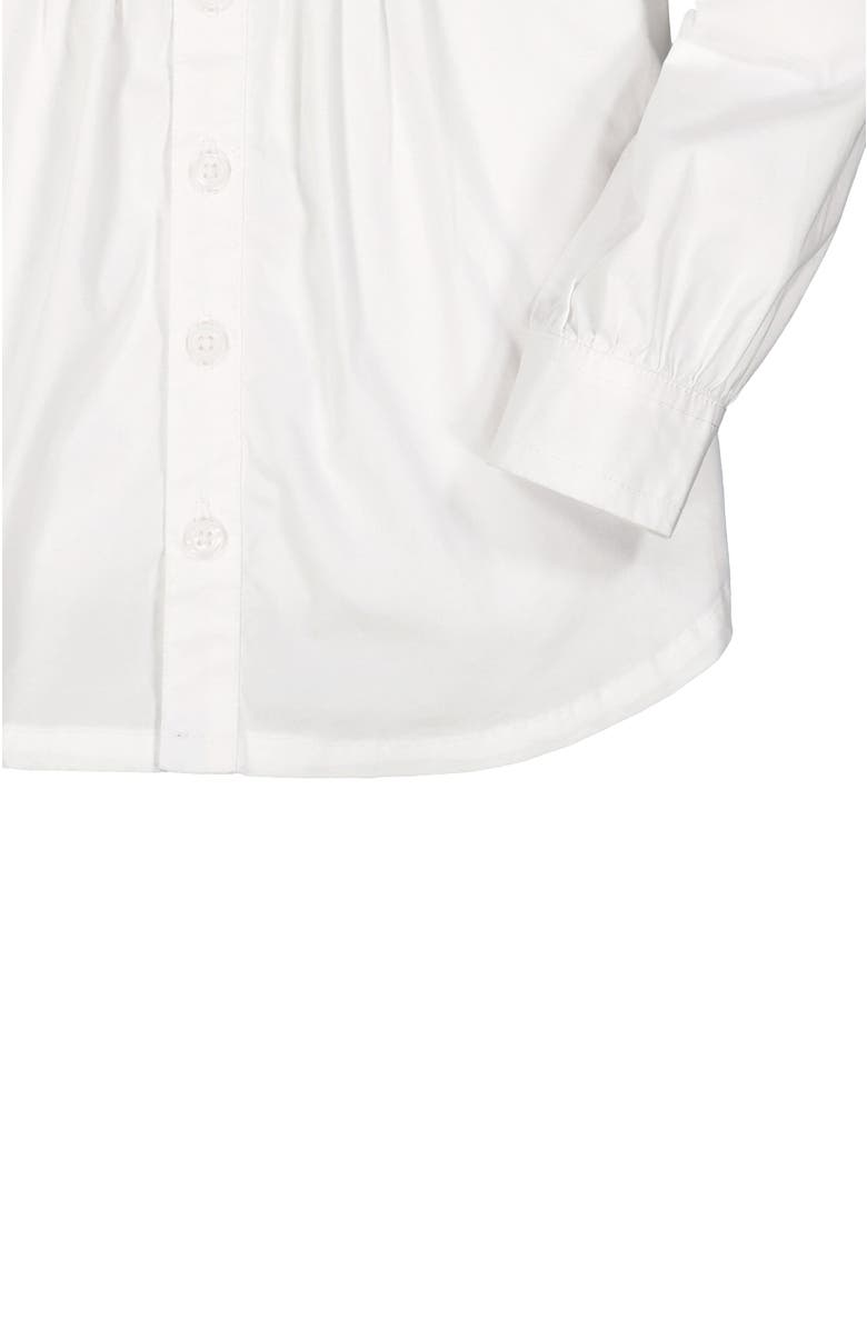 Hope & Henry Baby Girls' Organic Pintuck Button Down Blouse, Infant, Alternate, color, White