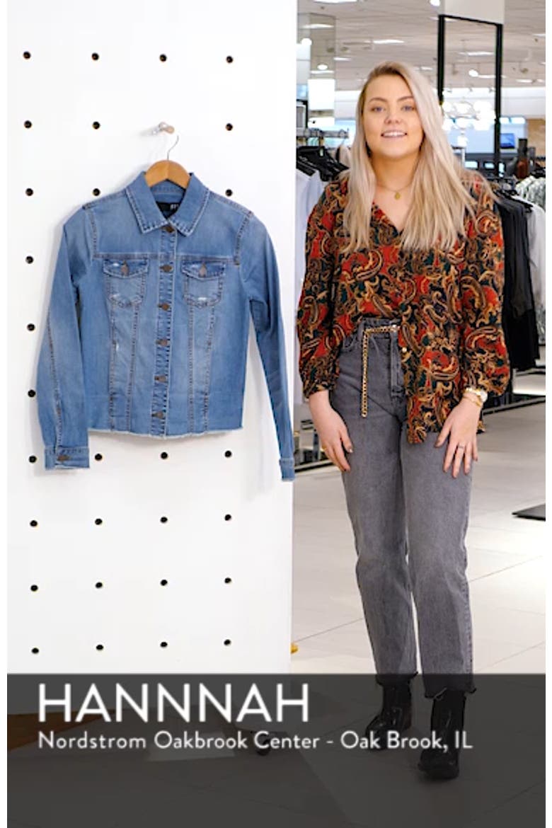 Arielle Frayed Denim Jacket video