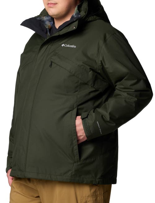 Columbia Big & Tall Omni-tech 3-in-1 Bugaboo Jacket In Greenscape