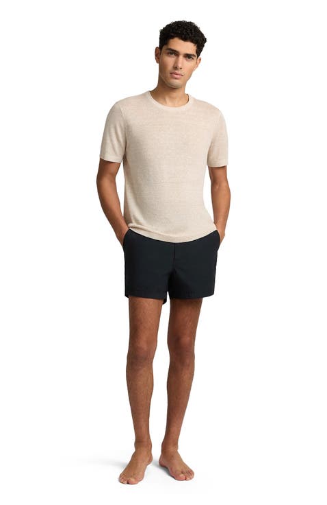 Calder Side Elastic 4"  Swim Trunk