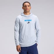 Nike Men's Nike Silver Detroit Lions 2026 Rivalries Collection Sideline Lightweight Hooded Long Sleeve Top