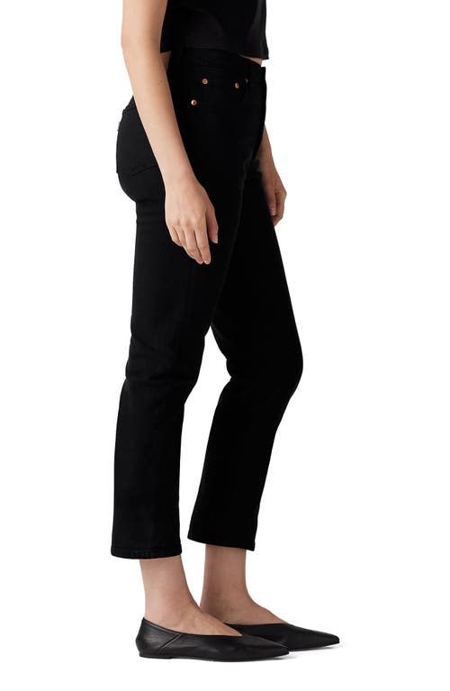 Levi's 501® Original Crop Straight Leg Jeans In Black