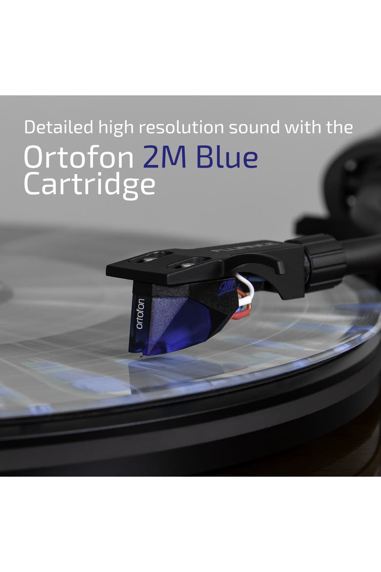Reference High Fidelity Vinyl Turntable Record Player Ortofon Cartridge, Alternate, color, Walnut