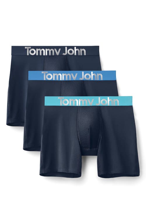 Tommy John 3-pack 360 Sport Micro 6-inch Boxer Briefs In Blue