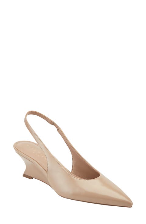 Taten Slingback Pointed Toe Wedge Pump (Women)