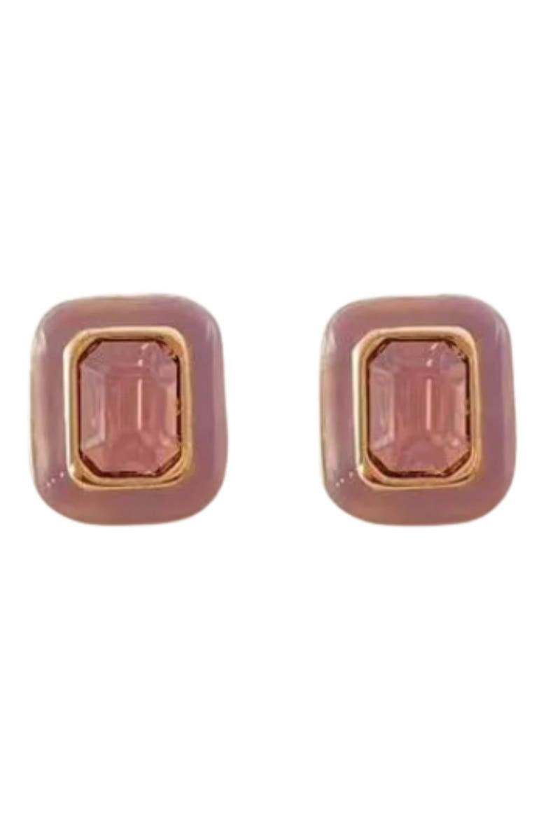 Cutie Crystal Stud Earrings, Main, color, ROSY PINK