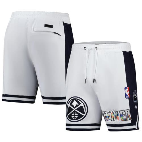 Pro Standard Men's White Denver Nuggets 2024/25 City Edition 2.0 Shorts In Gray