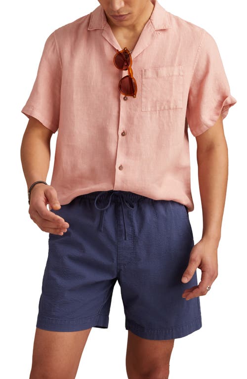 Lucky Brand Slub Linen Camp Shirt