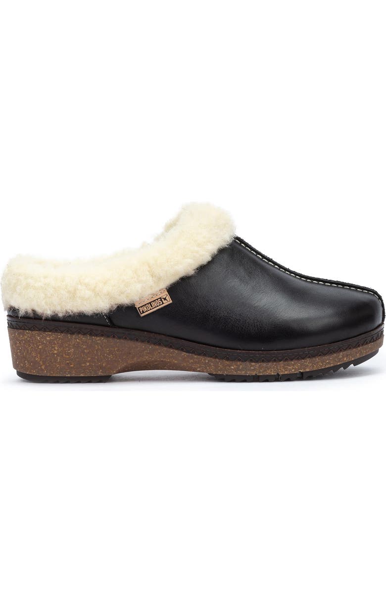PIKOLINOS Granada W0W Faux Shearling Clog, Main, color,