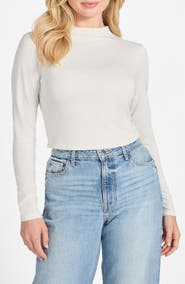 GUESS Elyana Mock Neck Top