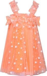 Truly Me Kids' Floral Tulle Party Dress