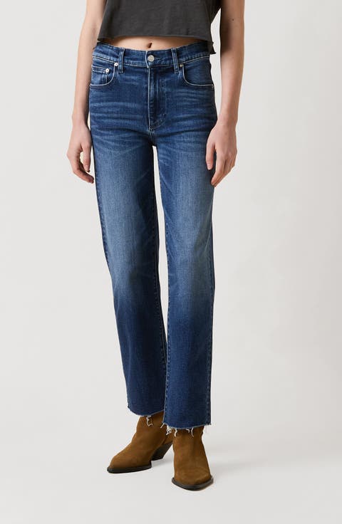 Sabine Ankle Straight Leg Jeans (Drop in the Ocean)