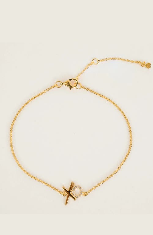 Gwen Beloti Xo Charm Bracelet In Gold