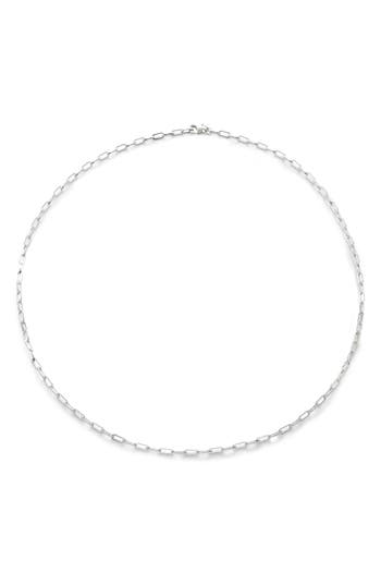 Monica Vinader Mini Paper Clip Choker Necklace In Sterling Silver