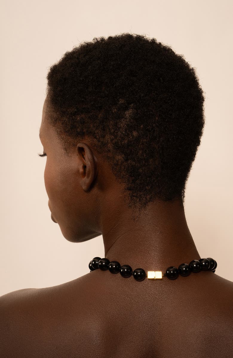 IVI Los Angeles Linda Onyx Beaded Necklace, Alternate, color,