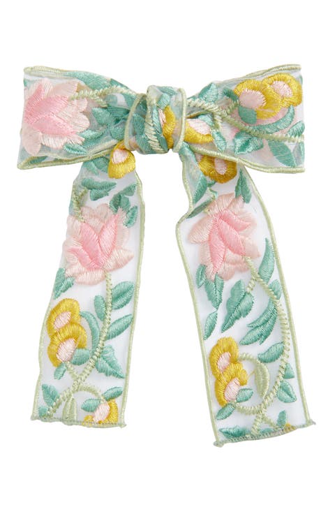 Sonoma Embroidered Bow Barrette