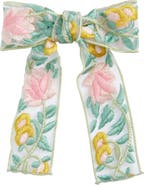 L. Erickson Sonoma Embroidered Bow Barrette