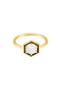 Moonstone Hexagon Ring