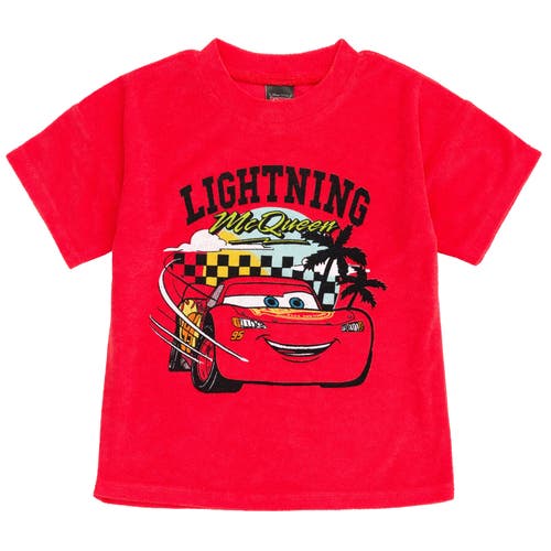 Disney Loop Terry T-shirt & Shorts Set In Red