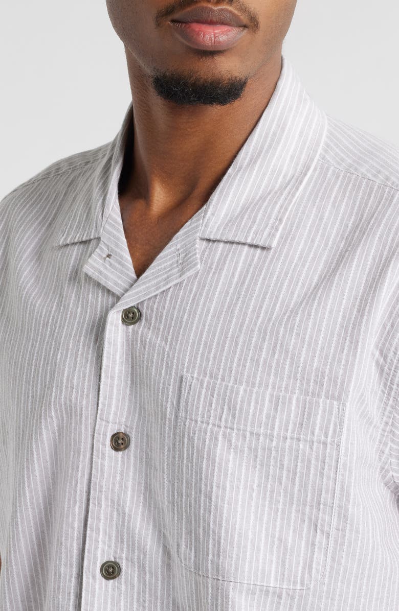 Obey Reducer Woven Cotton Camp Shirt, Alternate, color, 