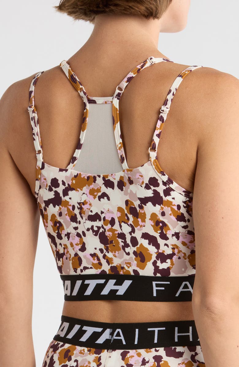 Faith Connexion Strappy Sports Bra, Alternate, color, Brush Camo