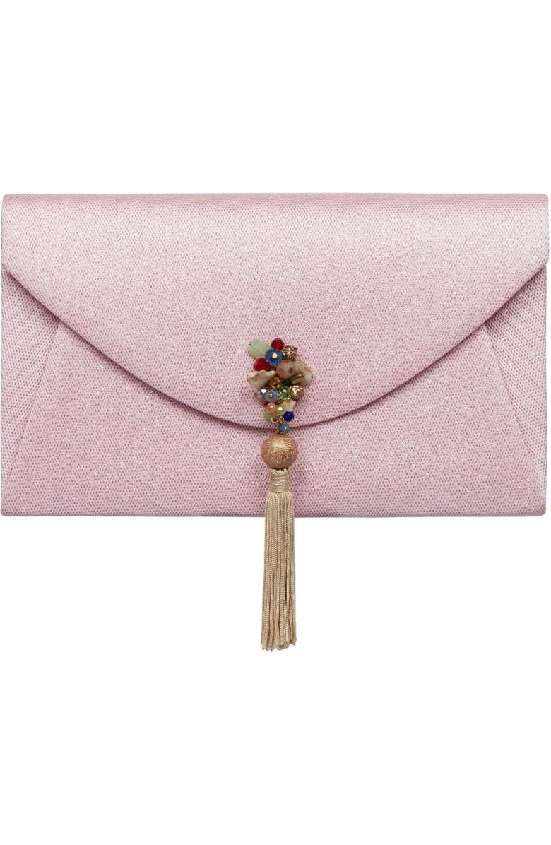 LarAllan Feyi Oversized Envelope Clutch, Main, color, Blush Pink