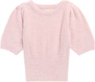 Walking on Sunshine Kids' Eyelash Short Sleeve Sweater