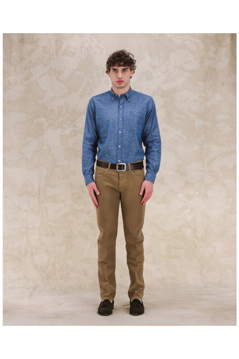 Five Pocket Moleskin Trousers, Alternate, color, Light Brown