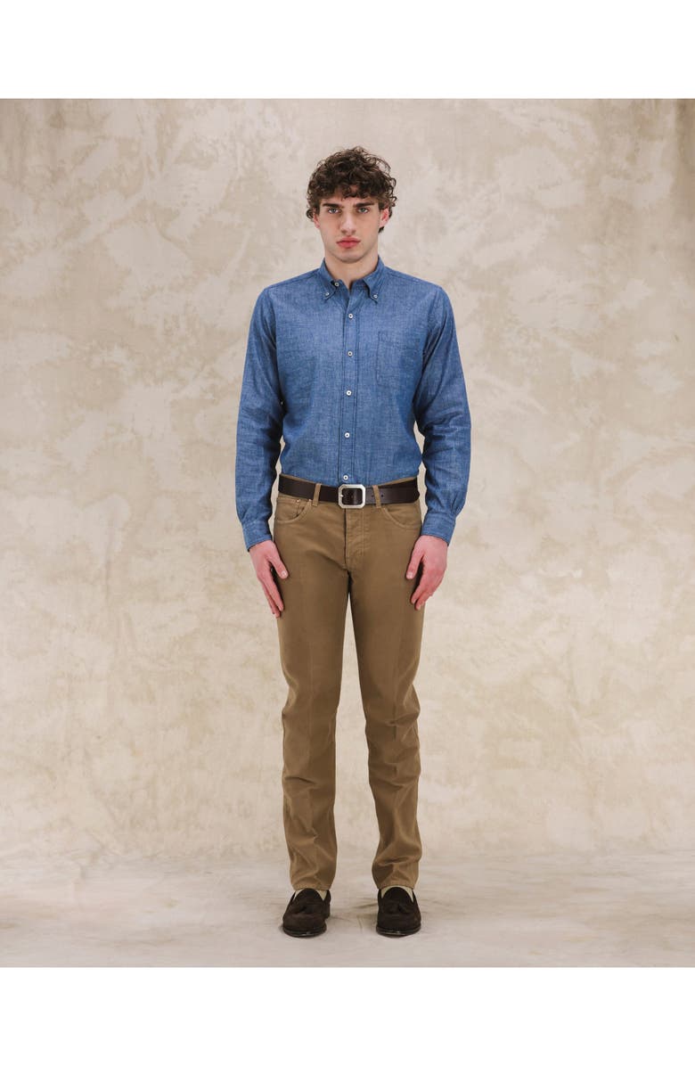 Fortela Five Pocket Moleskin Trousers, Alternate, color, Light Brown