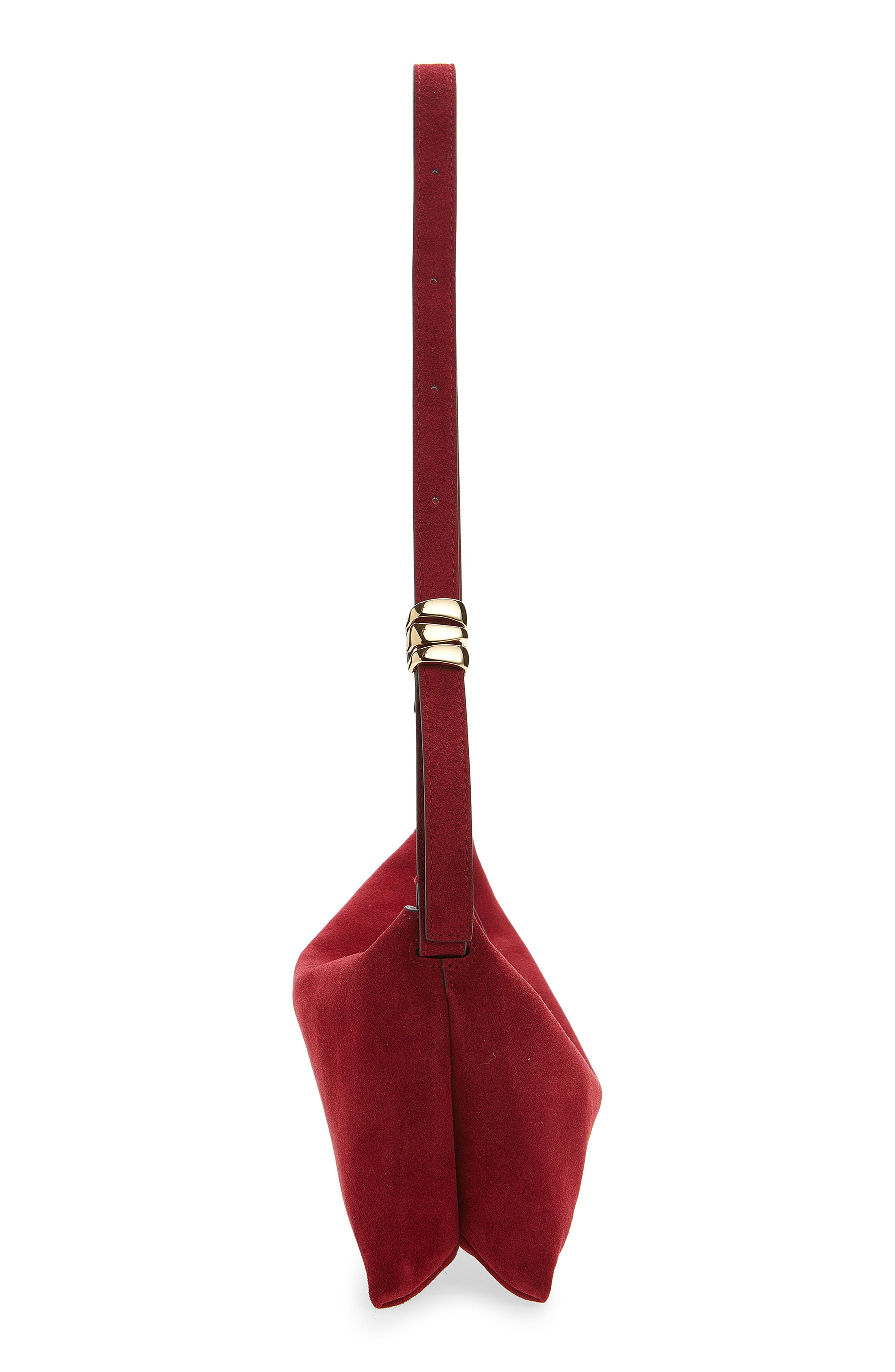 The Date Night Suede Shoulder Bag, Alternate, color, GARNET STONE