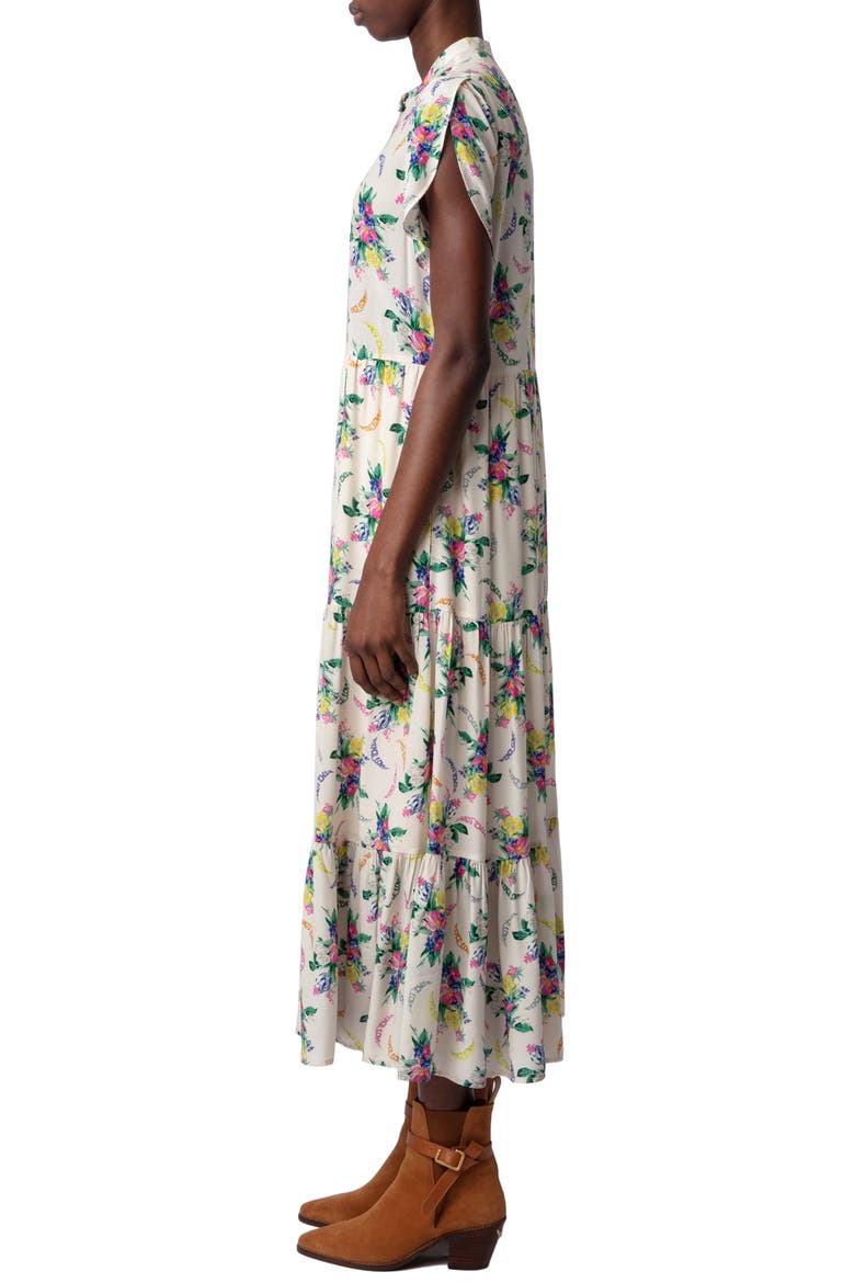 Razy Soft Bouquet Tulip Sleeve Dress, Alternate, color, MASTIC