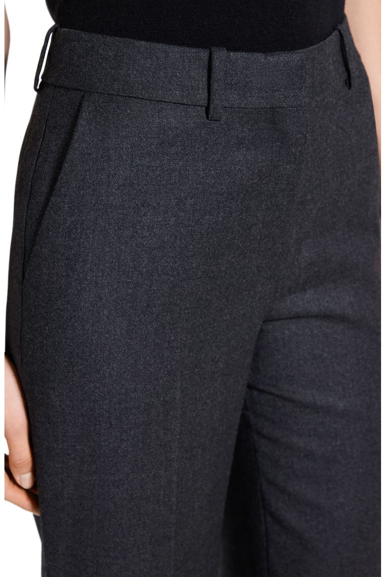 Sleek Flannel Straight Classic Pants, Alternate, color, NEW CHARCOAL MELANGE