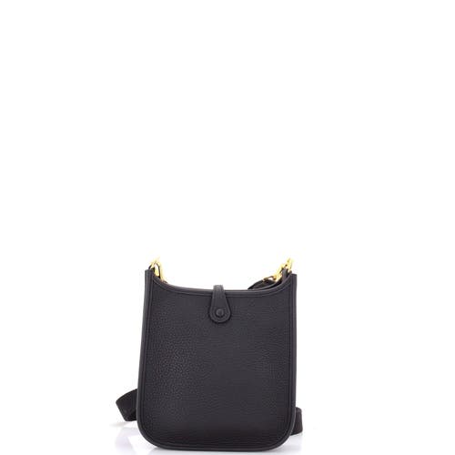Pre-owned Hermes Hermes Evelyne Bag Gen Iii Clemence Tpm In Black